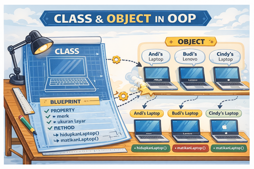 Dasar Class, Property, Method, dan Object dalam PBO
